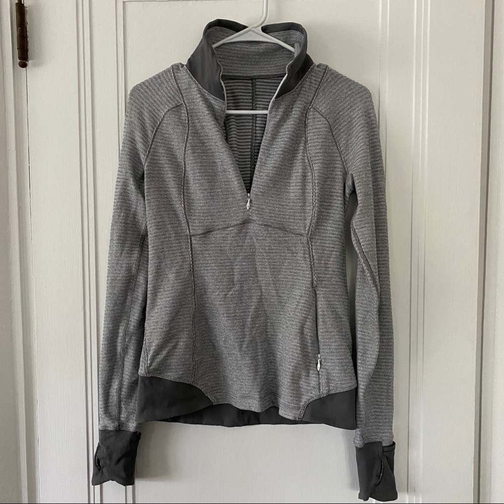 Lulu lemon running jacket grey heather